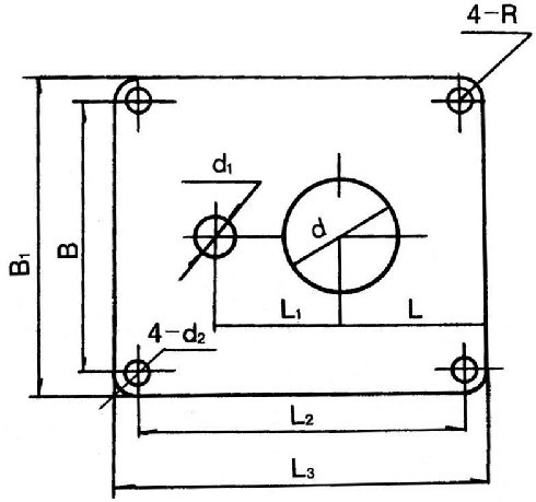 NL型污水泥漿泵的安裝尺寸圖